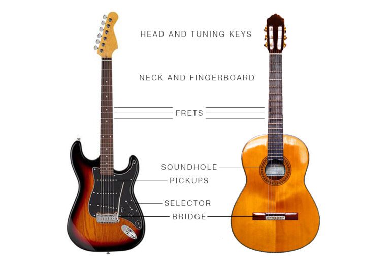 Parts of the guitar