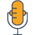 desenho de um microfone de voz
