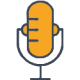 desenho de um microfone de voz desenho de um microfone de voz